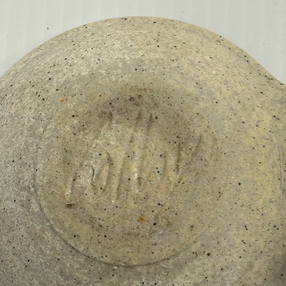 Colby Studio Pottery Spoon Rest Trinket Dish Artist Signed Set of 2 - Picture 4 of 11